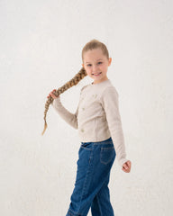 Embroidered Floral Ribbed Top - Venti