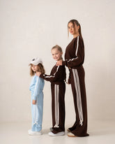 Striped Wide-Leg Pants With Bow Ties - Venti