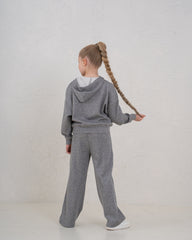 Soft Ribbed Hooded Top