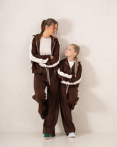 Double-Waist Wide-Leg Track Pants - Venti
