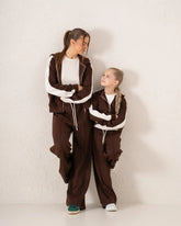 Double-Waist Wide-Leg Track Pants - Venti