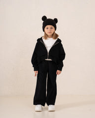 Cropped Zip Corduroy Hoodie - Venti