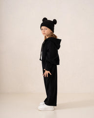 Cropped Zip Corduroy Hoodie - Venti