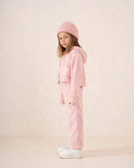 Cropped Zip Corduroy Hoodie - Venti