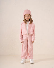 Cropped Zip Corduroy Hoodie - Venti