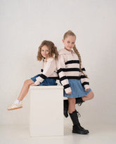 Striped Collar Knit Sweater - Venti