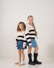 Striped Collar Knit Sweater - Venti