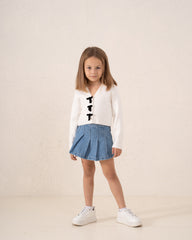 Bow Detail Knit Cardigan