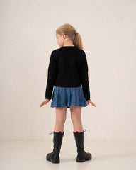 Bow Detail Knit Cardigan