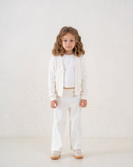 Bow Detail Ribbed Cardigan