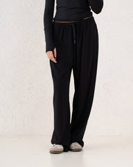 Ribbed Oversized Loose Pants