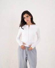 Zip-Up Define Top