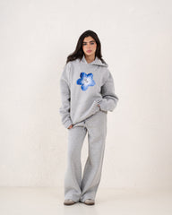 Fleece-Lined Wide Leg Sweatpants