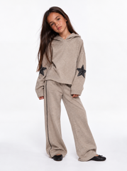 Girl knitted flare pants