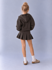 Girl zip up zigzag sweatshirt