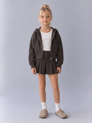 Girl zip up zigzag sweatshirt