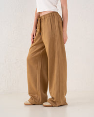 Suede Wide Leg Pants