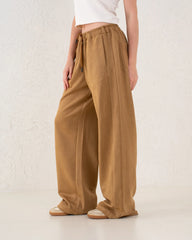 Suede Wide Leg Pants - Venti