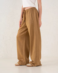 Suede Wide Leg Pants - Venti