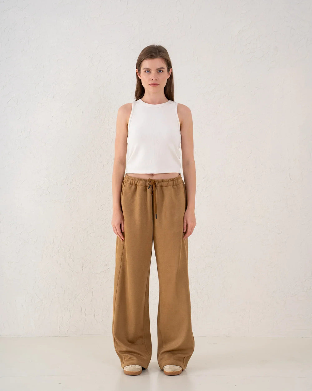 Suede Wide Leg Pants - Venti