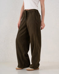 Suede Wide Leg Pants - Venti