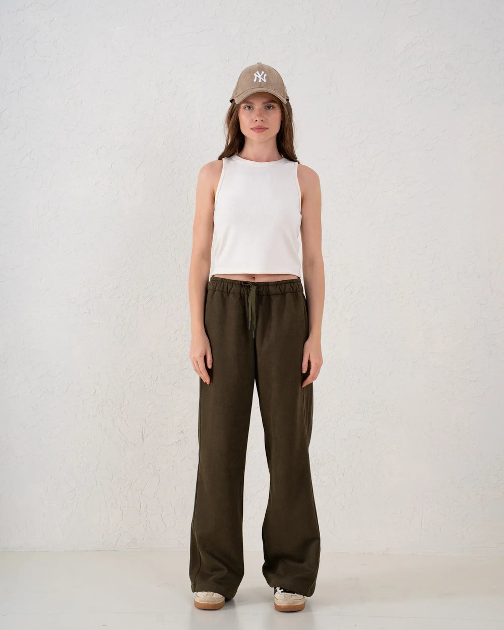 Suede Wide Leg Pants - Venti