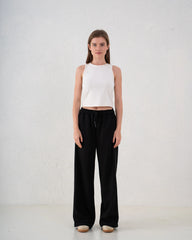 Suede Wide Leg Pants - Venti