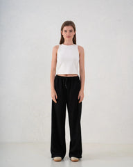 Suede Wide Leg Pants - Venti
