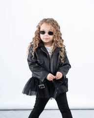 Leather Biker Jacket With Detachable Layer - Venti