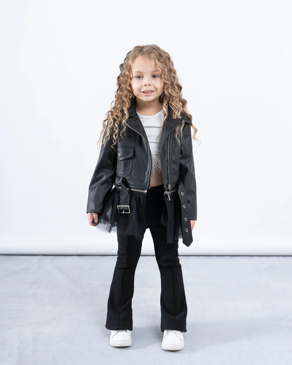 Leather Biker Jacket With Detachable Layer - Venti