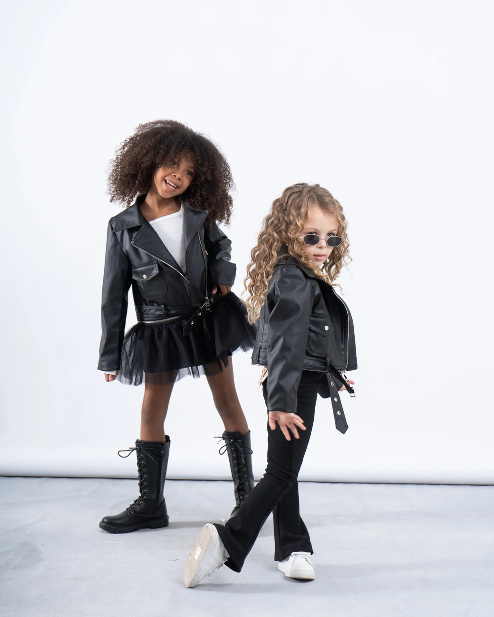 Leather Biker Jacket With Detachable Layer - Venti