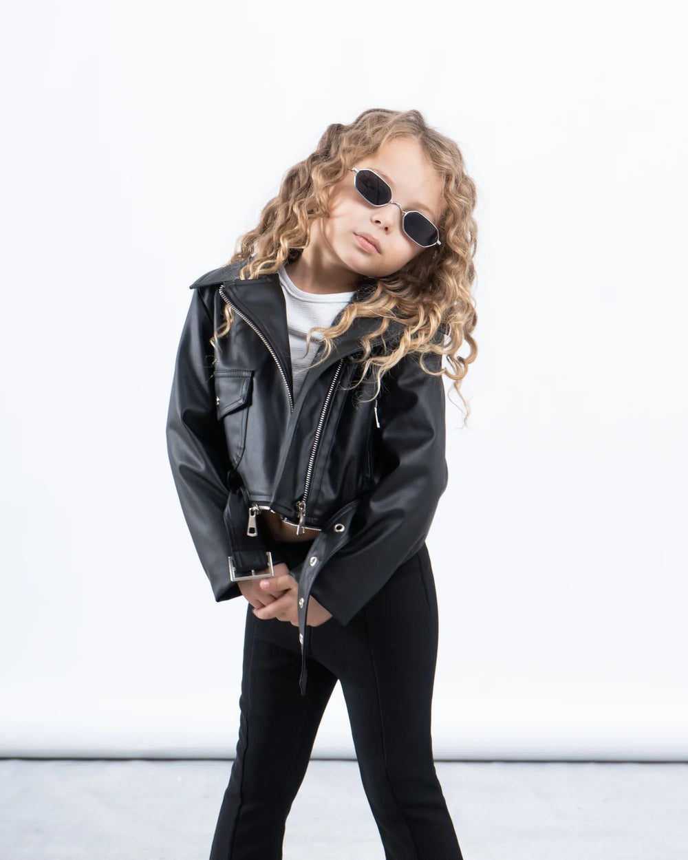 Leather Biker Jacket With Detachable Layer - Venti