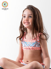 Girls' "Boho Blossom" Paisley Bikini Set
