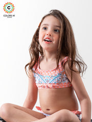 Girls' "Boho Blossom" Paisley Bikini Set