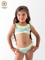 Girls' "Boho Blossom" Paisley Bikini Set
