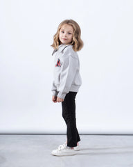 Fleece-Lined Ribbed Collar Sweatshirt - Venti