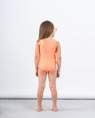 One-Shoulder Crochet Flower Trim Swimsuit - Venti