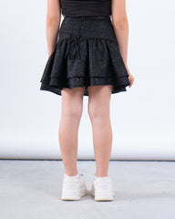 Sparkling Ruffle Skirt With Side Bows