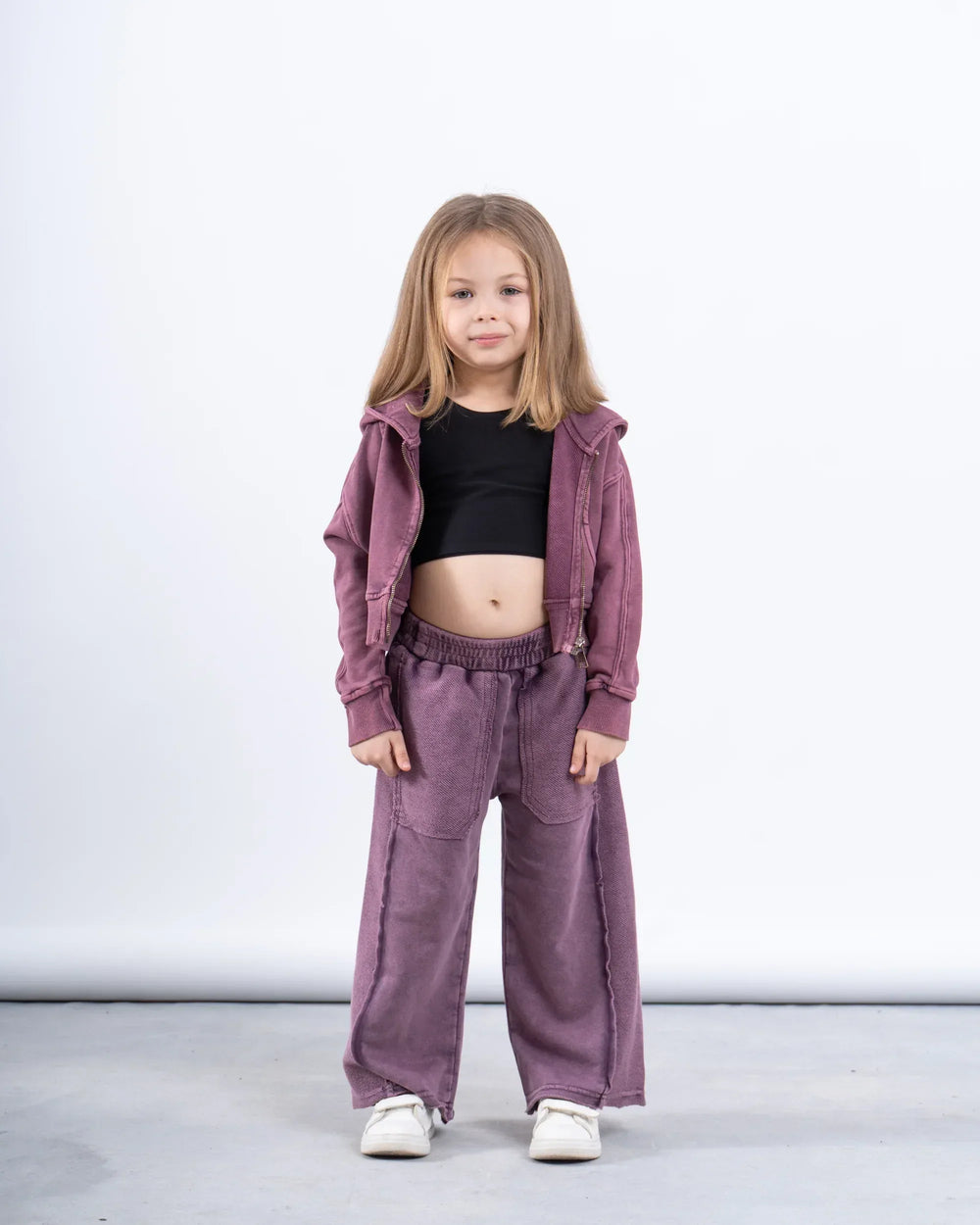 Acid-Wash Wide-Leg Pants - Venti