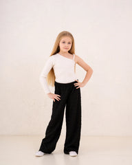 Girl crushed wide leg pants - Venti
