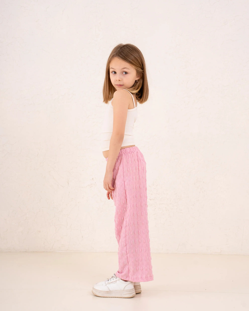 Girl crushed wide leg pants - Venti