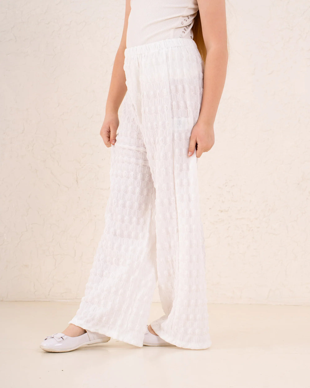 Girl crushed wide leg pants - Venti