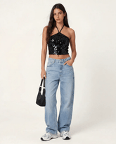 The Star-Teens Sequin Halter Top