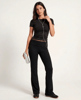 Teens Crushed Side-Ruched Flares