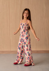 Girl floral smocked top