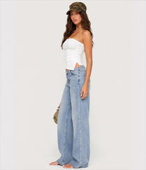 Teens high low tube top