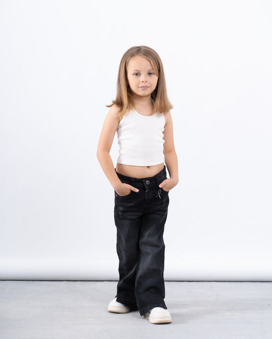 Flare Denim Pants