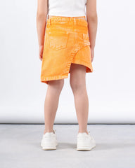 Washed Effect Asymmetric Skirt - Venti