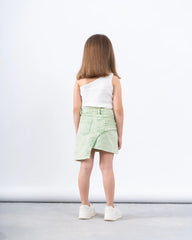 Washed Effect Asymmetric Skirt - Venti