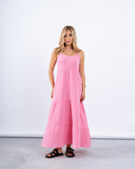 Tiered Crinkle Maxi Dress